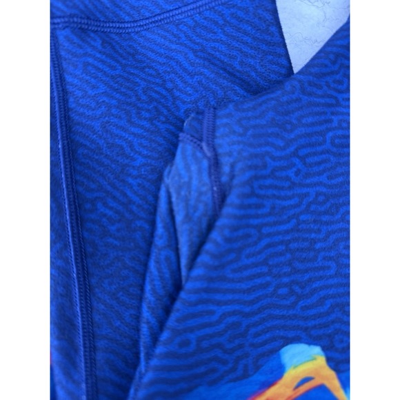 WITH For Peloton Black History Month Crop Leggings Blue Size XS High Rise - Picture 9 of 9